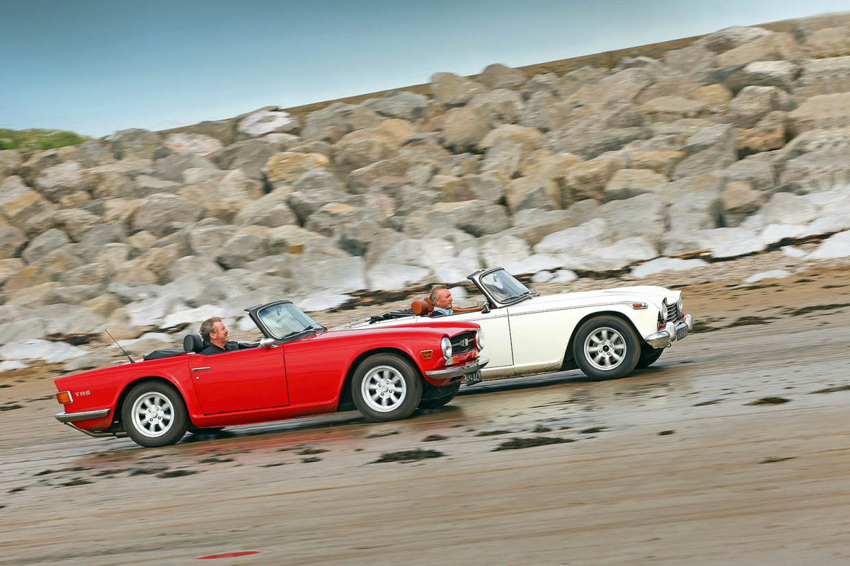 Triumph tussle TR5 vs TR6 Classic & Sports Car